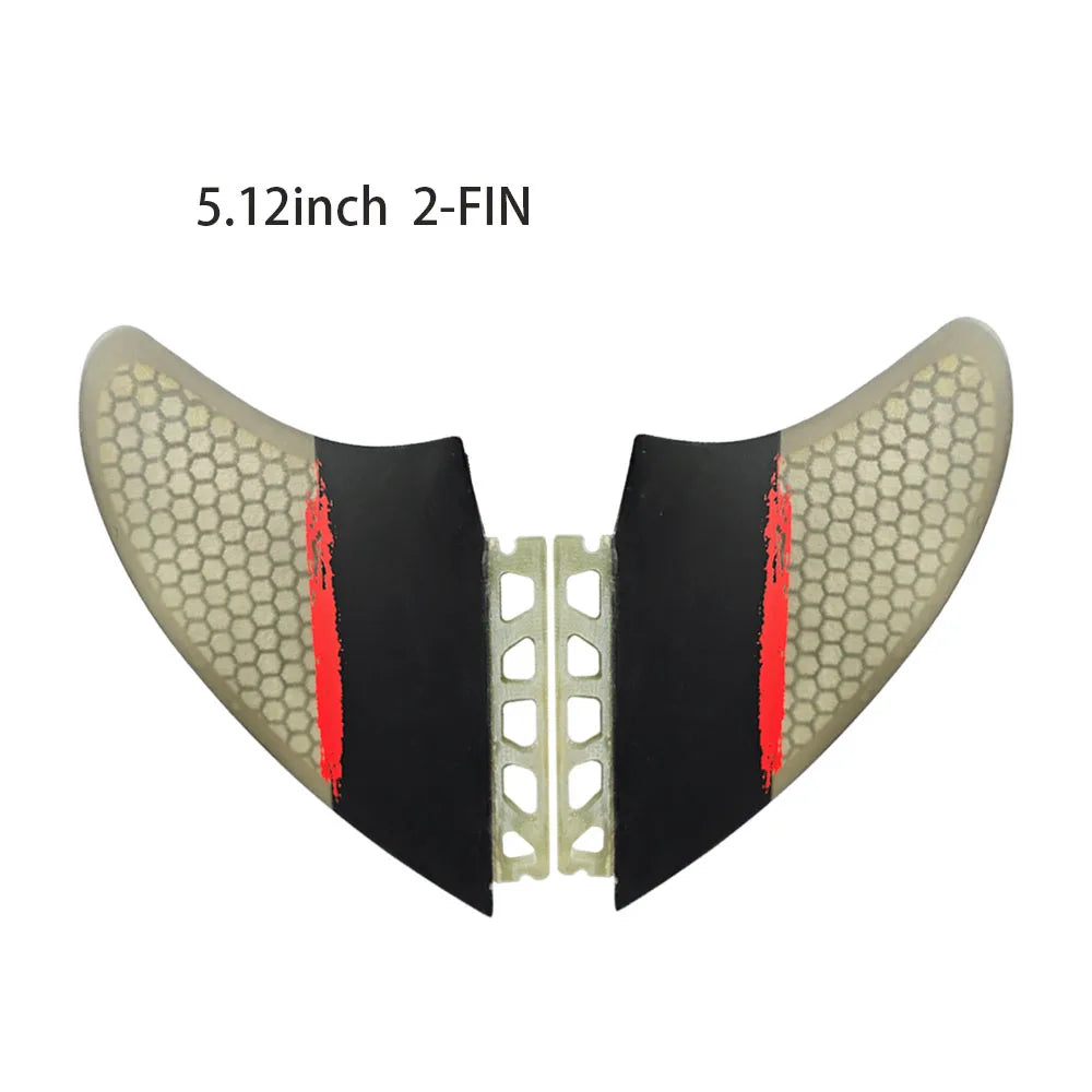 NEW Surfboard Fin Future KEEL Twin Fin Keel Fins Honeycomb Fiberglass Tri-Color for Longboard Surfboard & Top Surfing Perfor Fin