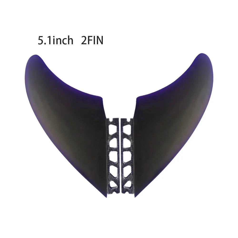 NEW Surfboard Fin Future KEEL Twin Fin Keel Fins Honeycomb Fiberglass Tri-Color for Longboard Surfboard & Top Surfing Perfor Fin
