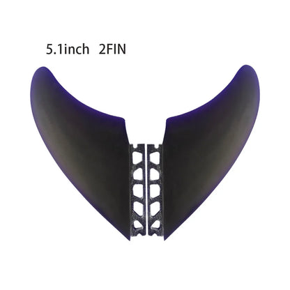 NEW Surfboard Fin Future KEEL Twin Fin Keel Fins Honeycomb Fiberglass Tri-Color for Longboard Surfboard & Top Surfing Perfor Fin